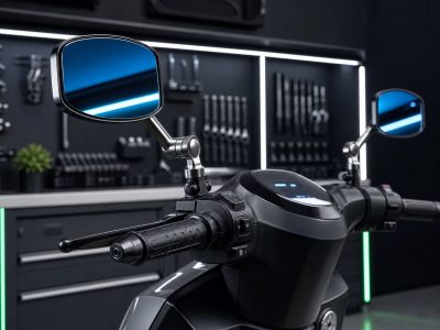 Gương chiếu hậu xe máy điện điều chỉnh rộng 360 độ