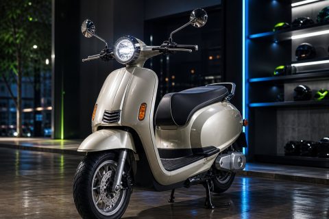 Nijia TDT819 – Xe máy điện kiểu cổ điển vintage